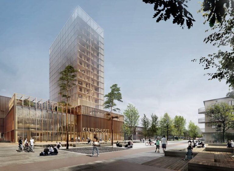 Byggnadsakustisk projektering av Sara kulturhus, Skellefteå - Brekke & Strand