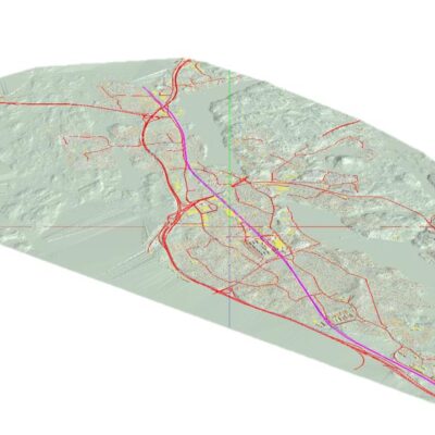 Exempel på en väg- och järnvägsplan i 3D – Brekke & Strand Exempel på en väg- och järnvägsplan i 3D - Brekke & Strand