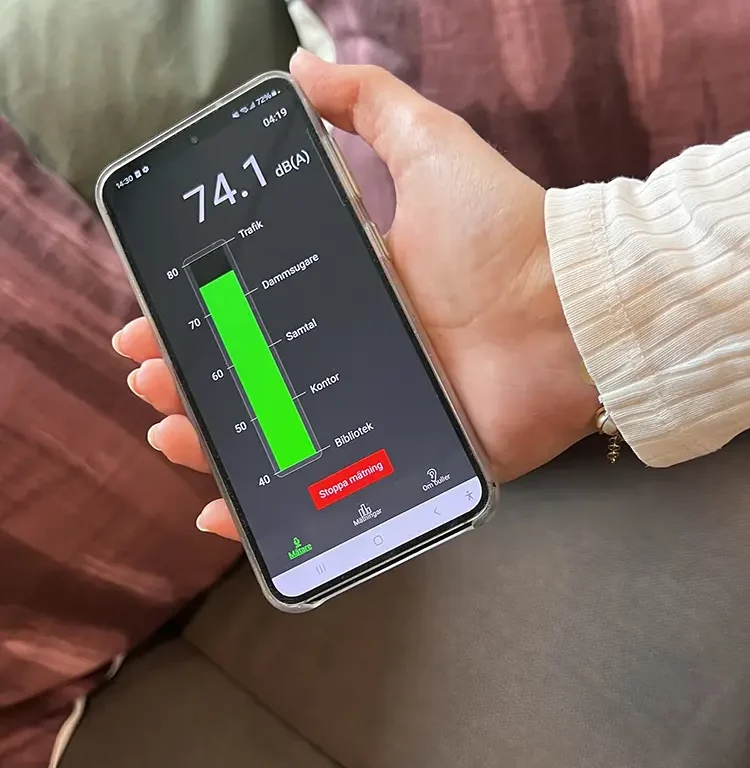 Mätning av buller med mobiltelefonen